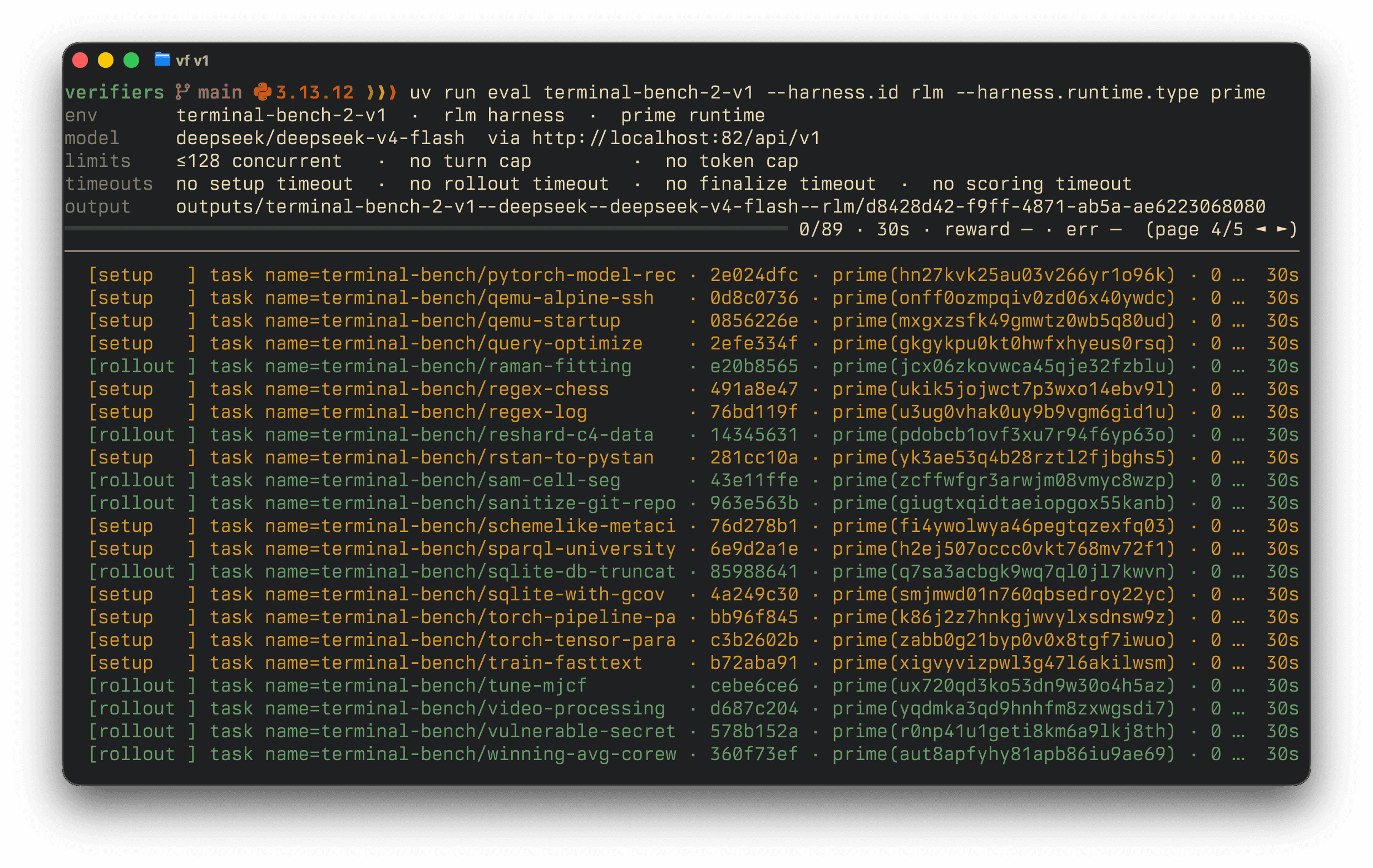 Running an evaluation with the verifiers CLI